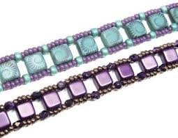 Around The Beading Table New Free Pattern Tile Bead Stacker Bracelets Handmade Beaded Jewerly Handmade Beaded Bracelets