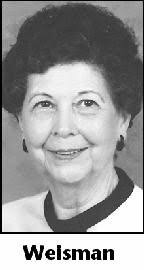 THERESA WEISMAN Obituary (2011)