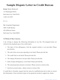 Sample Dispute Letter To Credit Bureau Download Printable Pdf Templateroller