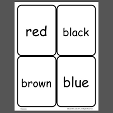 Maybe you would like to learn more about one of these? Color Word Flash Cards