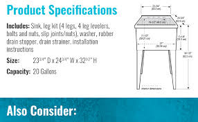 Technical support · expertise you can trust · effortless ordering Cashel 1960 20 02 Heavy Duty Sink Essential Sink Kit Granite Laundry Utility Sinks Amazon Canada