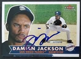2001 Fleer SIGNED: Damian Jackson, PADRES #326