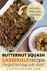 Vegan Baked Butternut Squash Casserole Recipe In 2020 Squash Casserole Recipes Squash Casserole Casserole Recipes