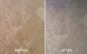 Honed travertine tiles are typically used for wet indoor areas such as kitchens and bathrooms. Gray Travertine No Longer Yellow Set In Stone Restoration