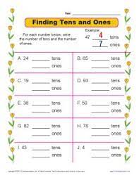 Worksheets labeled with are accessible to help teaching pro subscribers only. Tens And Ones Worksheets Grade 1 Preschool Worksheet Gallery