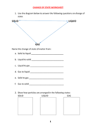 A collection of english esl worksheets for home learning, online practice, distance learning and english classes to teach about climate, change, climate this worksheet contains 18 conversation cards and a matching exercise with pictures. Change Of State Of Matter Worksheet With Answers Teaching Resources