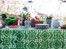 Outdoor party decorations like yard signs and table covers are not only decorative, but functional! Outdoor Party Decorating Ideas Food Network Summer Party Ideas Menus Decorations Themes Food Network Food Network