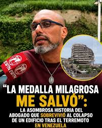 Salió vivo de los escombros tras los terremotos en Venezuela: “La Medalla Milagrosa me salvó” Crédito: Andrés Henríquez/EWTN. En Playa Grande, un importante vecindario de la ciudad de La Guaira, Kamar Galíndez
