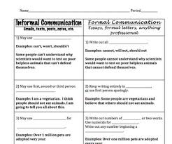 We did not find results for: Formal Informal Communication By Cassie Lawson Tpt