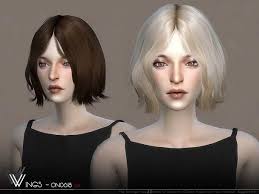 Wings On0618 Short Hair Sims Hair Womens Hairstyles Hair Styles