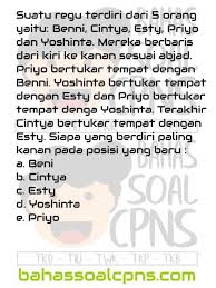 Soal Cpns Susah Sulit Logika Posisi Tukar Tempat Paling Kanan Analitis Soal Cerita High Order Thinking Skill Hots Logika Soal Tes Cpns Asn Tes Intelegensia Umum Tiu Bahassoalcpns