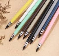 Eco-friendly School Supplies 8-12 Pack No-Sharpen Infinity Pencils For Kids  - Reusable Wood-Free Writing & Drawing Tools With Erasers (Multicolor Set)  ...