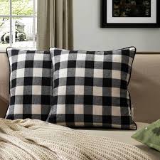 Christmas classic buffalo check plaid pattern bathroom mat | zazzle.com. Buffalo Check Plaid Throw Pillow Set Of 2 As Is Item Overstock 32224842