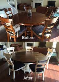 Refinishing a table is easier than you think, and can breathe new life into an old piece of furniture. 25 Kitchen Table Refinish Ideas Kitchen Table Round Kitchen Table Redo Furniture