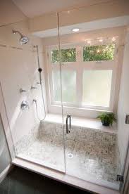 Finally An Example That A Walk In Shower With A Big Window Can Work Farmhouse Shower Bathroom Remodel Shower Master Bathroom Shower