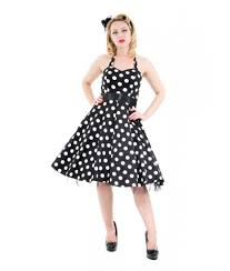 Black And White Dots Dress 50s Halter Dress In Black With Big White Dots Zulily Dresses Dresses Pretty Outfits