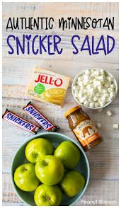 Dice snickers bar into bite size pieces. Authentic Snicker Salad Peanut Blossom