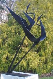 Flying Birds Garden Sculpture Metal Bahce Sanati Metal Sanati Heykel