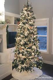 Accent the white tree with blue and silver ornaments to get the chic look. White Gold Michaels Makers Dream Tree The Crafting Chicks