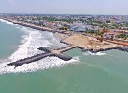 It is bounded on the east by the bay of bengal and on the three sides by tamil nadu. Artificial Reef Helps Restore Lost Pondy Beach