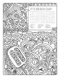 Download and print these preschool beach coloring pages for free. Word Search Colouring Page Its Beach Day Kids Lernspiele Spiele