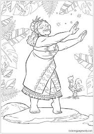 Tala From Moana Disney 2 Coloring Page Moana Coloring Moana Coloring Pages Dance Coloring Pages
