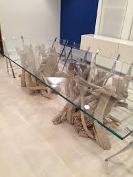 We offer a range of contemporary glass tables with glass, wooden, or metal bases. Large Driftwood Glass Dining Table Driftwood Dining Table Dining Table Driftwood Table