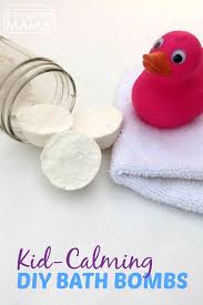 They are made from powdered food coloring and the basic ingredients. Kid Calming Bath Bombs Recipe Bath Bomb Recipes Bath Bombs Diy Recipes Homemade Bath Products