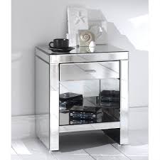 Their bedside tables not only add a touch of elegance to your bedrooms but also provide ample storage space. Romano Mirrored Bedside Shelf Contemporary Modern Furniture From Homesdirect 365 Uk