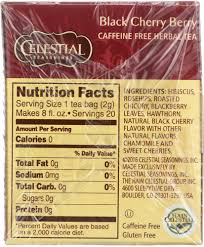 Celestial seasonings herbal team, caffeine free, black cherry berry, tea bags. Celestial Seasonings Black Cherry Berry Herbal Tea Caffeine Free 20 Bg