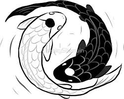 Black And White Koi Fish Yin Yang Tattoo Ipad Drawing Of Koi Fish Ying Yang Sticker By Cheekysherwin Koi Fish Drawing Koi Fish Drawing Tattoo Koi Fish Tattoo