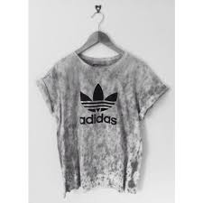 Black And Grey Tie Dye Sweatshirt Shirt Adidas Grey Tie Dye T Blouse Graphic Tee Fashion Addict Liked On Polyvore Featuring Tops Adidas Tie Dyed Shirts Ti Clothes Fashion Cute Outfits