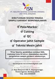 Loker walet jakarta teluk gong. Loker Garmen Pemalang Lowongan Kerja Garment Like And Share