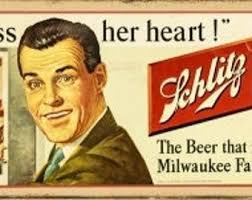 Reproduction Vintage Schlitz Beer Sign 9"x18"