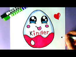 Kostenlos ausmalbilder ausdrucken und ausmalen. Eine Kawaii Kinder Schokolade Selber Malen Uberraschung Ei Youtube