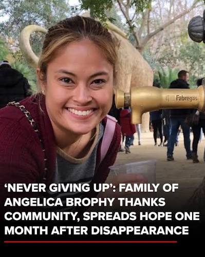 News Flash Media | #UPDATE - One month after Angelica Brophy's disappearance, her family is expressing heartfelt gratitude to the community while reaffirming... | Instagram