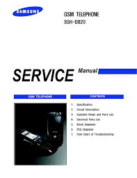 Samsung Sgh D820 Service Manual Manualzz Com