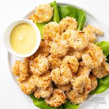 Gradually add the water, a tablespoon at a. Baked Keto Coconut Shrimp Recipe Wholesome Yum