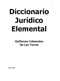 Klik dan hier en vul het aanmeldformulier in. Diccionario Juridico Elemental Cabanellas Ed 2003 Negocios
