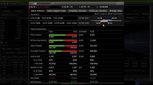 Option Statistics In Active Trader Pro Fidelity