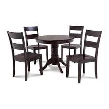 M D Furniture Brookline Cappuccino Dining Set With Round Dining Table Brsu5 Cap W Round Dining Table Round Dining Dining Table