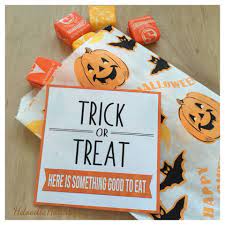 Digital Trick Or Treat Here Is Something Good To Eat Gift Tags Etsy Halloween Teacher Gifts Halloween Party Gifts Toddler Halloween Gifts