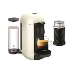 It uses smart technology to use less power. Nespresso Vertuo Plus White Aero Black Coffee Machine