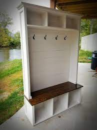 Hall Tree With Bench And Storage Free Shipping Farmhouse Hall Tree Mudroom Decor Farmhouse Hall Trees Hall Tree Bench