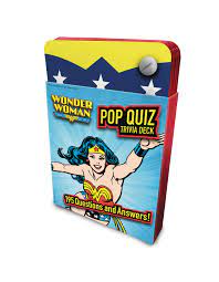 Nowadays, we recognize many of our favorite heroes from summer blockbusters. Dc Comics Wonder Woman Pop Quiz Trivia Deck