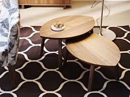 Stockholm Nesting Tables Set Of 2 Walnut Veneer Ikea In 2020 Nesting Coffee Tables Beach House Furniture Nesting Tables