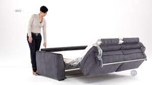 Le canapé panoramique elevanto est un meuble de salon de qualité, avec ressorts bonnell son assise est en mousse pu de 35 kg/m³ pour garantir son confort. Canape Lit Convertible A Ouverture Electrique Haut De Gamme Neouvielle