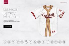 Easy to edit and use. Baseball Jersey Mock Up Creative Photoshop Templates Creative Market