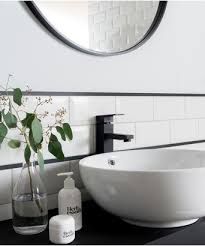 Allard + roberts interior design construction: Complements Matt Black Box 8mm Trim Topps Tiles