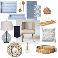 Style it with a woven basket for texture, faux plants for color, and wall art. Best Target Home Decor Lines Recent Finds Never Without Navy